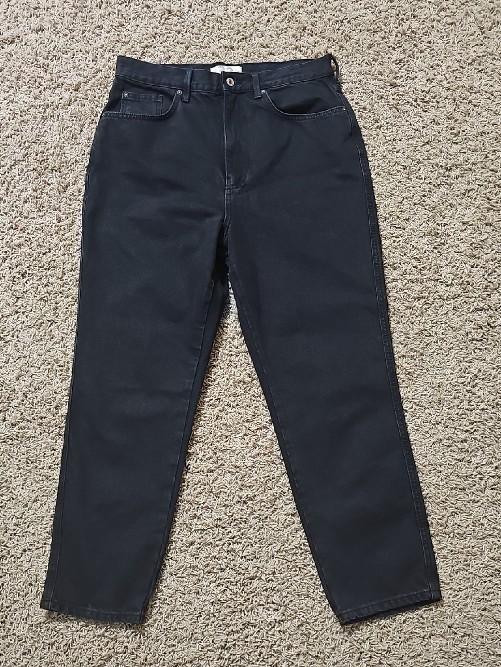 Free People We The Free Jeans Black Denim 32 Pants 100% Cotton